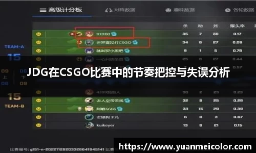 JDG在CSGO比赛中的节奏把控与失误分析