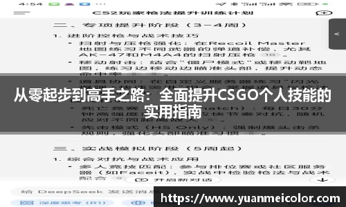 从零起步到高手之路：全面提升CSGO个人技能的实用指南